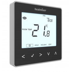 ELEKTRONINIS PROGRAMUOJAMAS TERMOSTATAS HEATMISER NEOSTAT V2 JUODAS